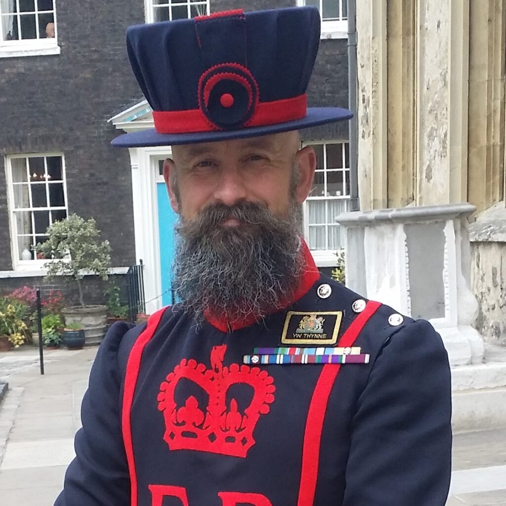 We gather outside Traitors Gates. Sombre grey clouds gather overhead. The voice, beautifully modulated, stentorian, and unmistakably British fills the courtyard. “I am the natural enemy of vegetarian’s.”